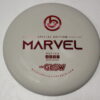 Glow-Base-Marvel - white - red - 172-173g - 173-4g - somewhat-flat - somewhat-gummy