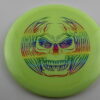 Glo Z Sparkle Undertaker – Skull - glow-yellow - rainbow-lines - pretty-flat - very-stiff - 173-174g - 174-2g