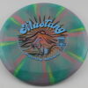 Patrick Brown Swirly Apex Mustang - blend-green-purple - blue - copper-patina - somewhat-flat - neutral - 170g - 170-9g
