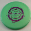 500 Distortion – Kevin Jones - green - purple-fracture - somewhat-flat - neutral - 175g - 174-7g