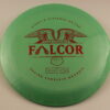 500 Falcor – Cale Leiviska - green - red-fracture - somewhat-domey - somewhat-gummy - 173g - 175-1g