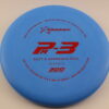 300 Pa3 - blue - red-fracture - somewhat-flat - somewhat-stiff - 171g - 171-0g