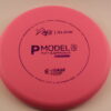 P Model S – Cale Leiviska 2021 Bottom Stamp - pink - purple-fracture - pretty-flat - somewhat-stiff - 174g - 174-5g