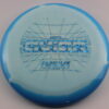 Halo Aviar - white - blue - blue-fracture - somewhat-domey - somewhat-gummy - 173g - 176-0g