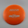 Champion Firestorm - orange - silver-dots-small - somewhat-domey - neutral - 173-175g - 175-5g