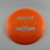 Champion Firestorm - orange - silver-dots-small - somewhat-domey - neutral - 173-175g - 175-5g