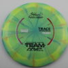 Sarah Hokom Cosmic Neutron Trace - blend-yellow-green - red-purple-fade - somewhat-flat - neutral - 175g - 176-2g