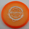 400 Distortion – Kevin Jones - orange - silver-fracture-w-dots - pretty-flat - somewhat-gummy - 174g - 176-4g