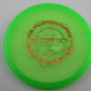 400 Distortion – Kevin Jones - green - gold-stars - pretty-flat - somewhat-gummy - 176g - 177-0g