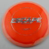 Lucid Ice Orbit Escape - orange - silver-fracture - somewhat-domey - neutral - 175g - 175-9g - light-orange