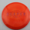 Paul McBeth ESP Reaper - red-orange - pink-hexagons - neutral - somewhat-stiff - 170-172g - 173-3g