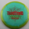 Halo Star Thunderbird - aqua - yellow-green - red-dots-mini - neutral - somewhat-gummy - 172g - 172-6g