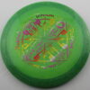 Patrick Brown Patriot – Shattered Sparkle - green - rainbow-pinkorangeyellow - somewhat-domey - somewhat-stiff - 175g - 176-6g