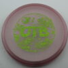 OTB Space Colorshift Zone - light-pink - green-micro-dots-and-stars - somewhat-puddle-top - somewhat-stiff - 173-174g - 175-1g