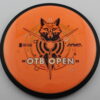 OTB Open Fox Stamp Neutron Terra - orange - black - silver - rainbow-gold-red - somewhat-flat - neutral - 174g - 172-8g