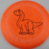 Brachiosaurus - Eggshell - orange - black - neutral - neutral - 129g - 128-8g