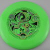 Zoe Andyke Aura Mana - neon-green - black - gold-holographic - pink - somewhat-flat - somewhat-stiff - 177g - 177-0g