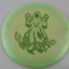 Silly Ghost Swirly Star Wraith - green - green-lines - somewhat-flat - neutral - 173-175g - 175-0g