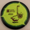 Disco Goose Halo Star Rhyno – Swedish Disc Golf Pro Tour - yellowgreen - black - red - pretty-domey - somewhat-gummy - 173-175g - 176-4g