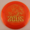 Paul McBeth Z Zeus – Limited Edition - orange - gold-squares - pretty-flat - pretty-stiff - 173-174g - 175-9g