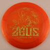 Paul McBeth Z Zeus – Limited Edition - orange - gold-fracture - pretty-flat - pretty-stiff - 173-174g - 174-9g