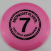 Midnight Flyer #7 Glow Sail - pink - black - somewhat-flat - neutral - 173-174g - 175-7g