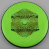 Space Escape Neutron Soft Glitch - neon-green - gold - black - silver-holographic - super-flat - somewhat-gummy - 152g - 153-3g