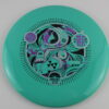 Zoe Andyke Aura Mana - teal - purple - black - silver-dots-small - somewhat-flat - somewhat-stiff - 177g - 179-2g