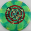 Nebula Aura Pathfinder - blend-yellow-green - red - black - gold-holographic - pretty-flat - somewhat-stiff - 177g - 178-7g