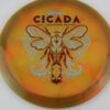 Z Swirl Cicada - 2024 Ledgestone Season 2 - blend-orange-green - dark-red - blue-snowflakes - neutral - neutral - 160-163g - 164-2g