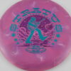 ESP Swirly Stratus - Ledgestone 2024 - Season 2 - dark-pink - teal - pink-lines - somewhat-flat - pretty-gummy - 155-159g - 156-4g
