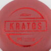 Paul McBeth First Run Kratos - rubber-blend - red-fracture - somewhat-flat - neutral - 172g - 173-1g