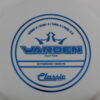 Classic Soft Warden - white - blue - somewhat-flat - somewhat-gummy - 174g - 174-3g