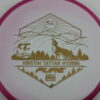 Kristin Tattar Zero Medium Orbit Pure – 2024 Team Series - pink - gold - super-flat - somewhat-gummy - 174g - 174-7g