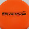 Chris Dickerson CT Challenger OS - orange - black - somewhat-flat - pretty-stiff - 164-166g - 165-9g