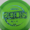 Paul McBeth & Corey Ellis Z Glo Metallic Zeus Collaboration - green - blue-snowflakes - somewhat-flat - neutral - 173-174g - 175-5g
