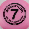 Midnight Flyer #7 Glow Sail - pink - black - somewhat-flat - somewhat-stiff - 173-174g - 174-8g