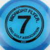 Midnight Flyer #7 Glow Sail - blue - black - somewhat-flat - somewhat-stiff - 170g - 172-1g