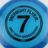 Midnight Flyer #7 Glow Sail - blue - black - somewhat-flat - somewhat-stiff - 171g - 173-5g