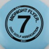 Midnight Flyer #7 Glow Sail - light-blue - black - somewhat-flat - somewhat-stiff - 173-174g - 174-5g