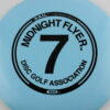 Midnight Flyer #7 Glow Sail - light-blue - black - somewhat-flat - somewhat-stiff - 173-174g - 174-5g