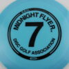 Midnight Flyer #7 Glow Sail - light-blue - black - somewhat-flat - somewhat-stiff - 158g - 159-6g