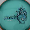 OTB Open Proton Soft Paradox - teal - orange - blue-fracture - black - silver-dots-small - neutral - somewhat-gummy - 175g - 176-3g
