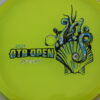 OTB Open Proton Soft Paradox - dayglo - blue-fracture - black - silver-dots-small - neutral - somewhat-gummy - 174g - 175-6g - yellow-orange