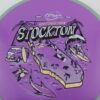 Stockton OTB Open Stamp Fission Rhythm - purple - gray - silver-dots-small - silver - black - somewhat-flat - neutral - 172g - 173-2g