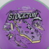 Stockton OTB Open Stamp Fission Rhythm - purple - silver-dots-small - silver - black - somewhat-flat - neutral - 172g - 173-2g - gray