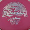 Titanium Zone - raspberry - silver-dollars - silver - pretty-flat - somewhat-stiff - 170-172g - 174-4g