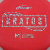 Kratos - Hard Blend - raspberry - silver-squares - pretty-flat - pretty-stiff - 175g - 175-8g