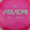 Opto River - pink - silver - somewhat-domey - somewhat-gummy - 175g - 176-2g