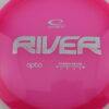 Opto River - pink - silver - somewhat-domey - somewhat-gummy - 175g - 176-2g